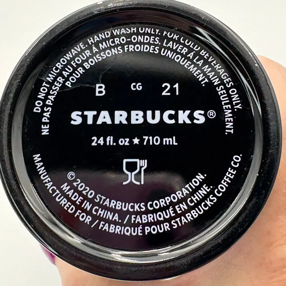 Starbucks 2020 Holiday Dark Green Black Gradient Matte Venti Tumbler 24oz